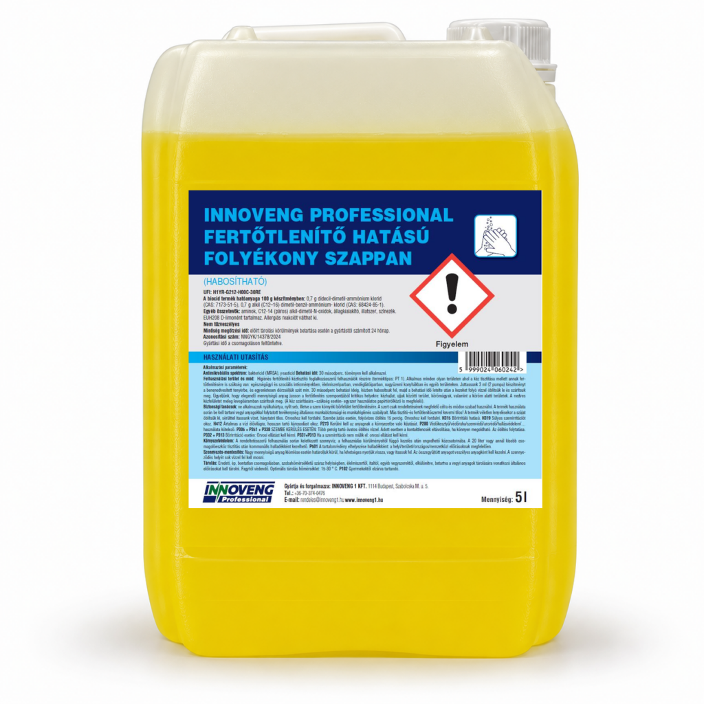 Innoveng Professional Fertőtlenítő folyékony szappan 5 liter